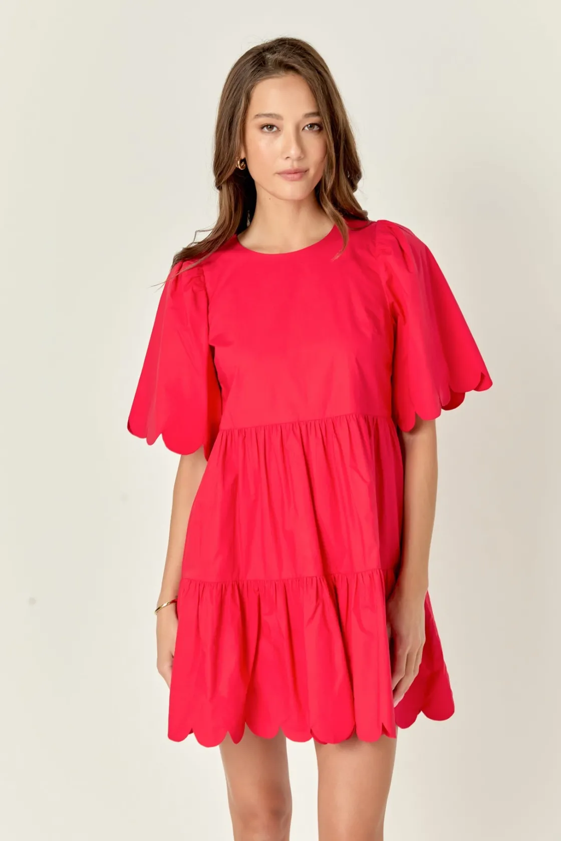english_factory__scallop__8-6.webp ENGLISH FACTORY White Dresses | Tops*- Scallop Detail Tiered Mini Dress