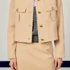 ENGLISH FACTORY Matching Sets | Jackets & Coats*- Scalloped Jacket TAUPE