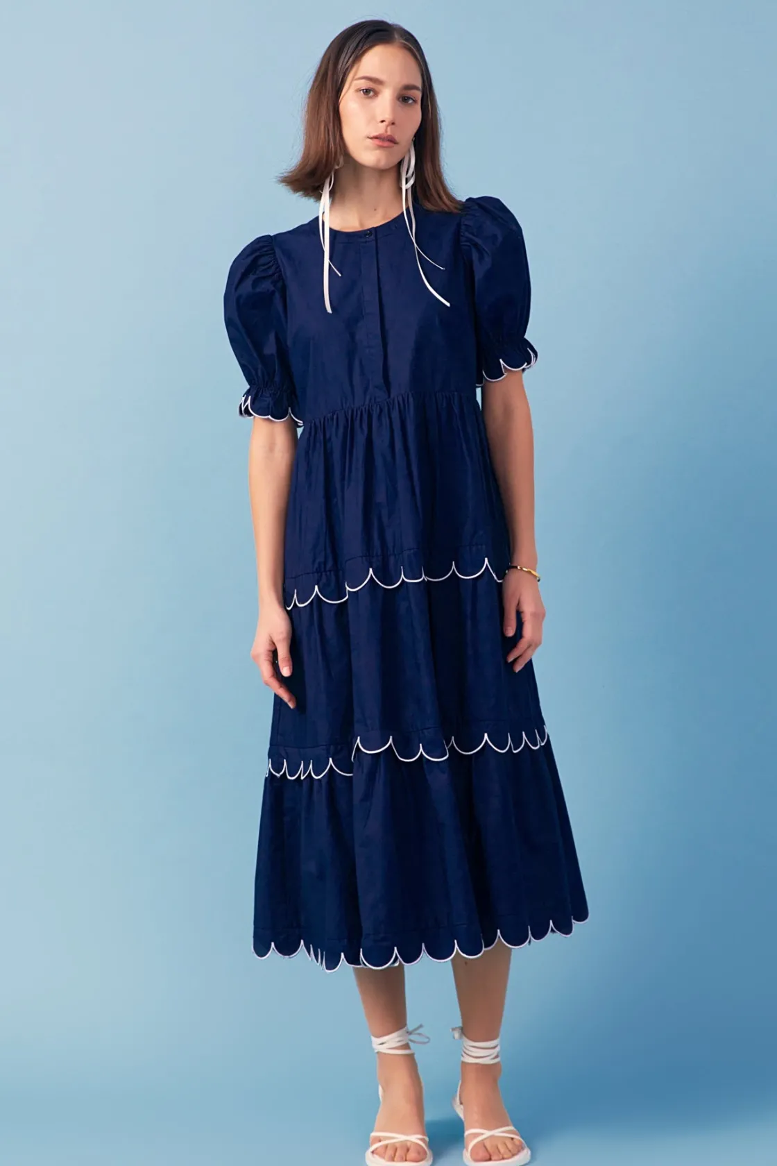 english_factory__scallope_0-6.webp ENGLISH FACTORY White Dresses | Tops*- Scalloped Edge Midi Dress