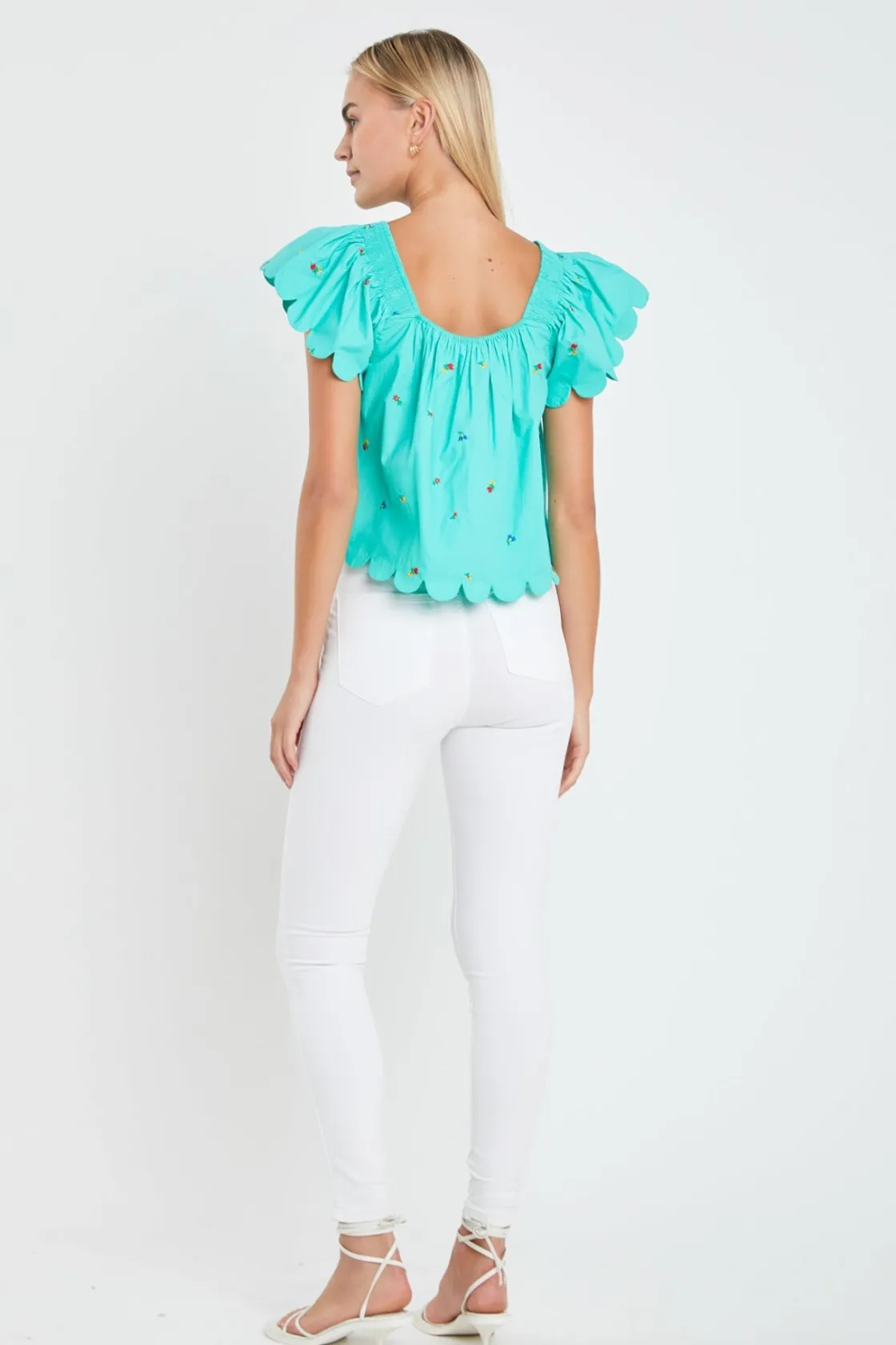 english_factory__scallope_2-1.webp ENGLISH FACTORY Tops*- Scalloped Hem Ruffle Detail Top