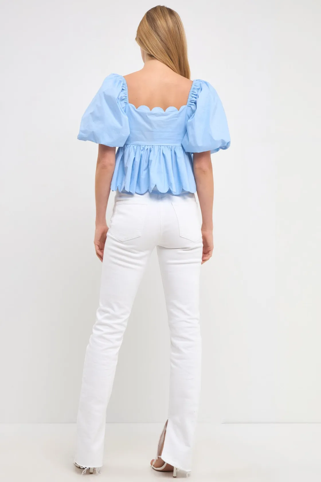 english_factory__scallope_2-2.webp ENGLISH FACTORY Tops*- Scalloped Detail Top POWDERBLUE