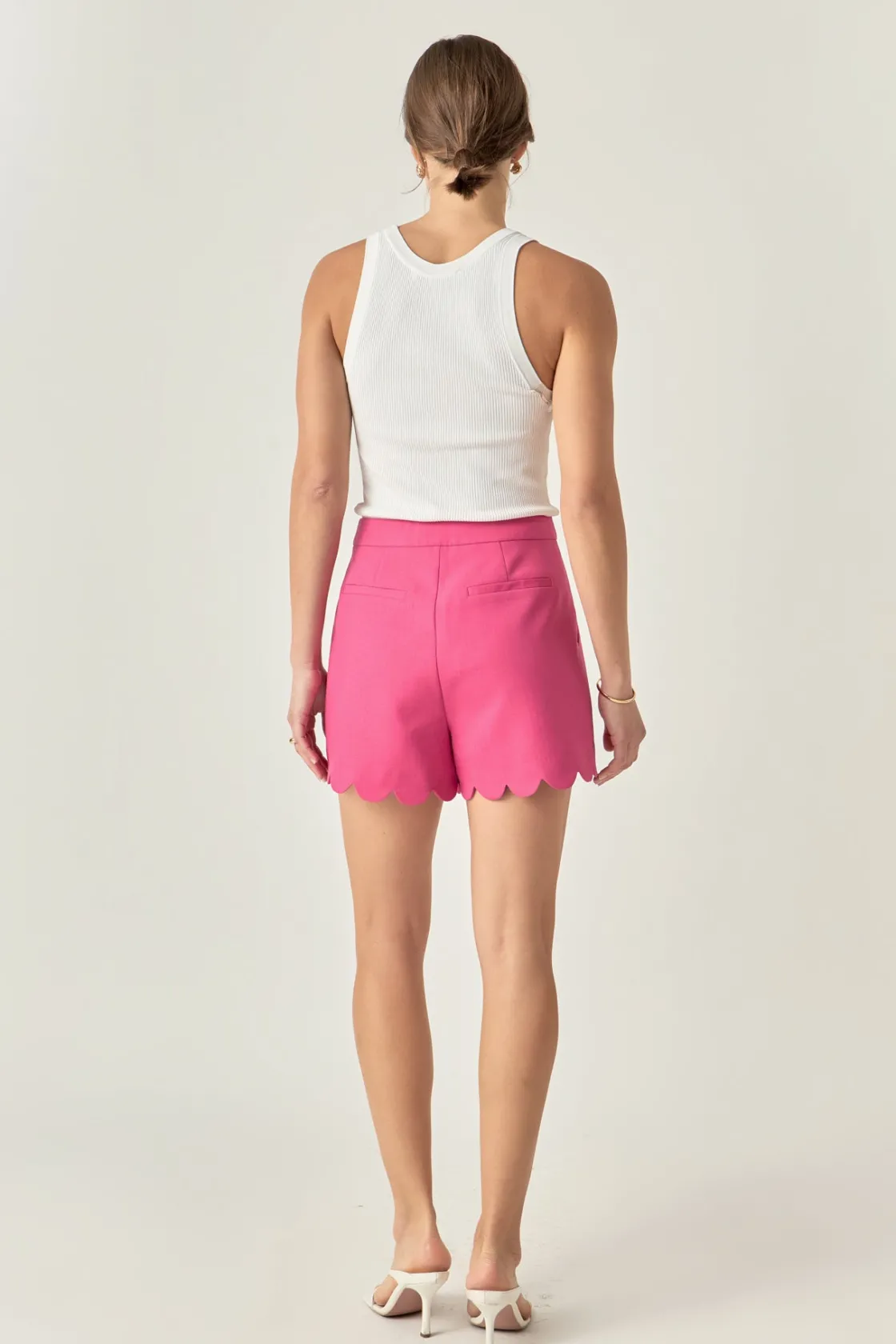 english_factory__scallope_2-3.webp ENGLISH FACTORY Matching Sets | Pants*- Scalloped Hem Shorts