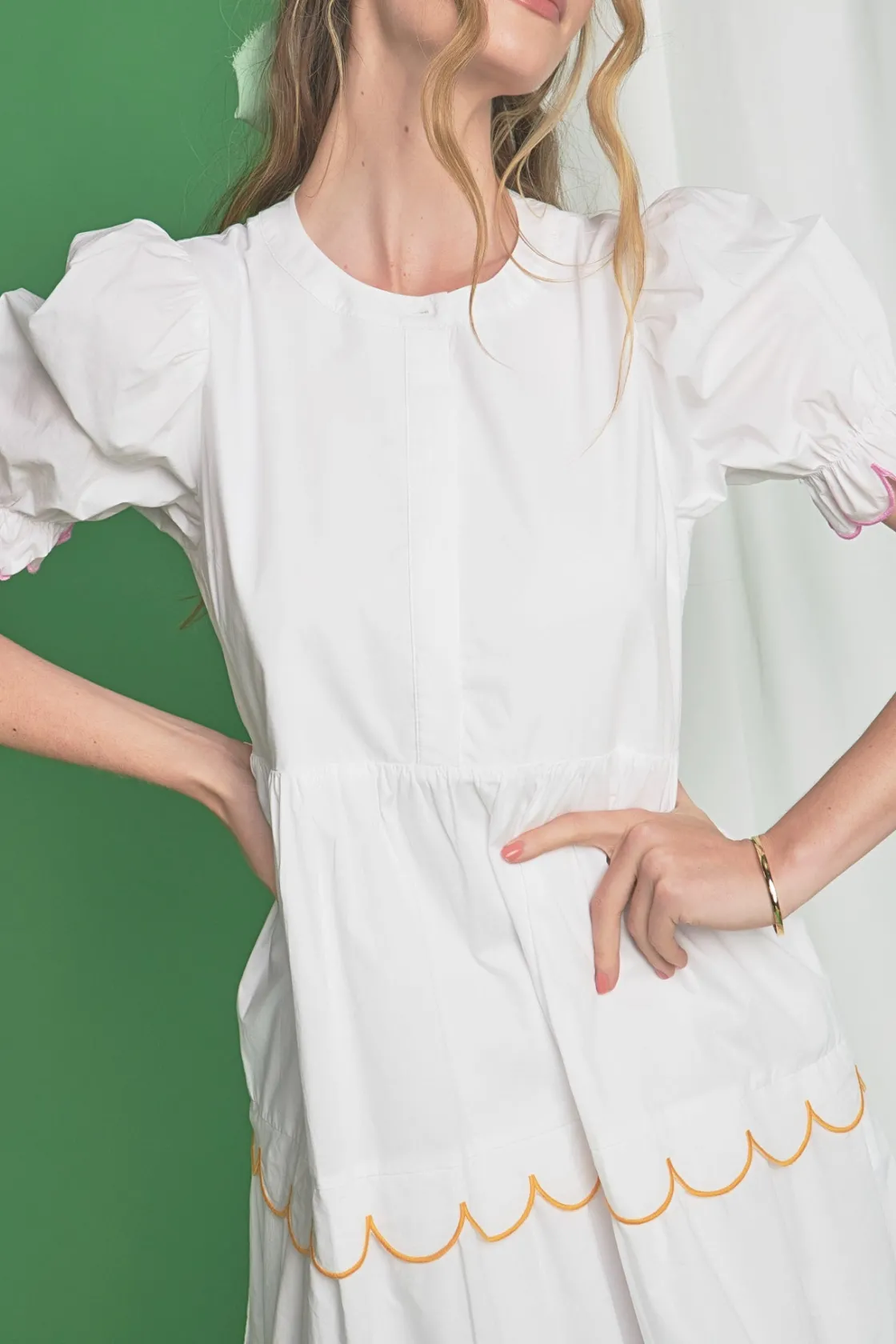 english_factory__scallope_5-4.webp ENGLISH FACTORY White Dresses | Tops*- Scalloped Edge Midi Dress