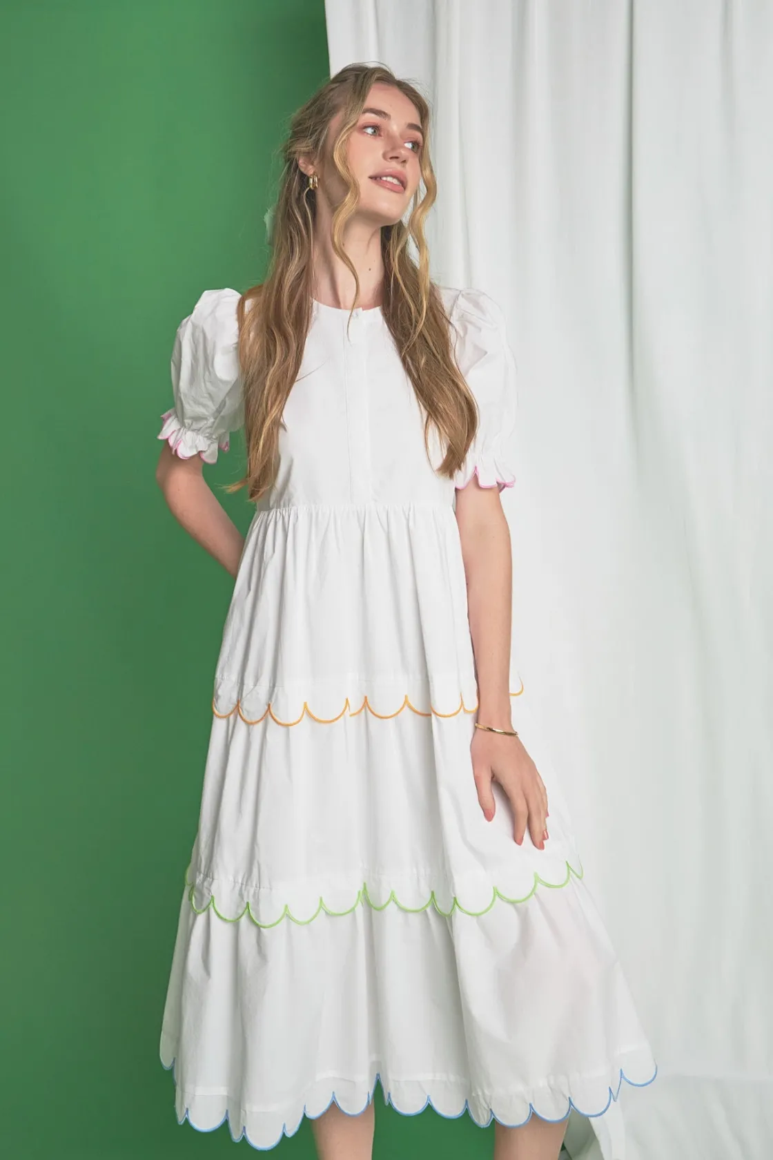 english_factory__scallope_8-4.webp ENGLISH FACTORY White Dresses | Tops*- Scalloped Edge Midi Dress