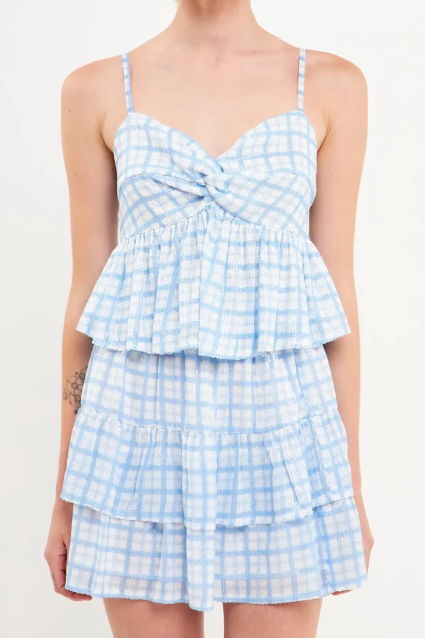 ENGLISH FACTORY Tops*- Sequins Twist Detail Top BLUEMULTI