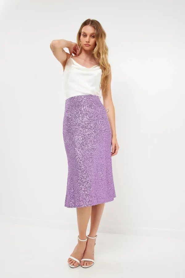 ENGLISH FACTORY Skirts | Tops*- Sequins Midi Skirt