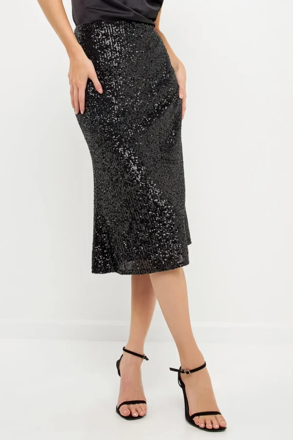 ENGLISH FACTORY Skirts | Tops*- Sequins Midi Skirt