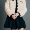 ENGLISH FACTORY Jackets & Coats*- Shearing Jacket CREAM/BLACK
