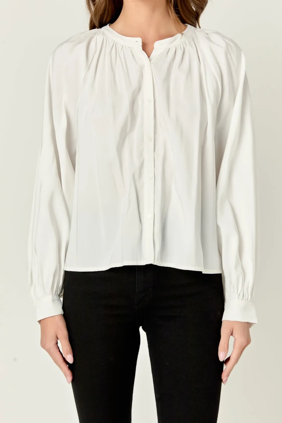 english_factory__shirring_0-4.webp ENGLISH FACTORY Tops*- Shirring Detail Top