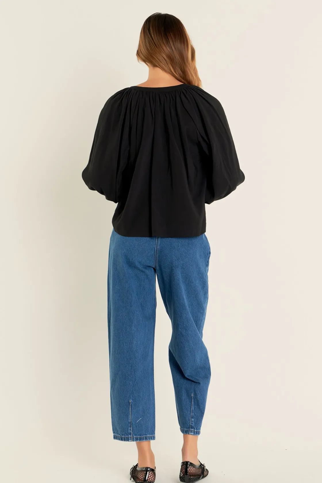 english_factory__shirring_7.webp ENGLISH FACTORY Tops*- Shirring Detail Top