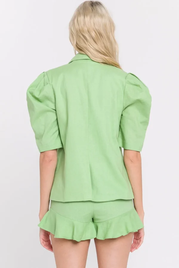 ENGLISH FACTORY Jackets & Coats | Tops*- Short Puff Sleeve Jacket