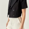 ENGLISH FACTORY Matching Sets | Jackets & Coats*- Short Sleeve Blazer
