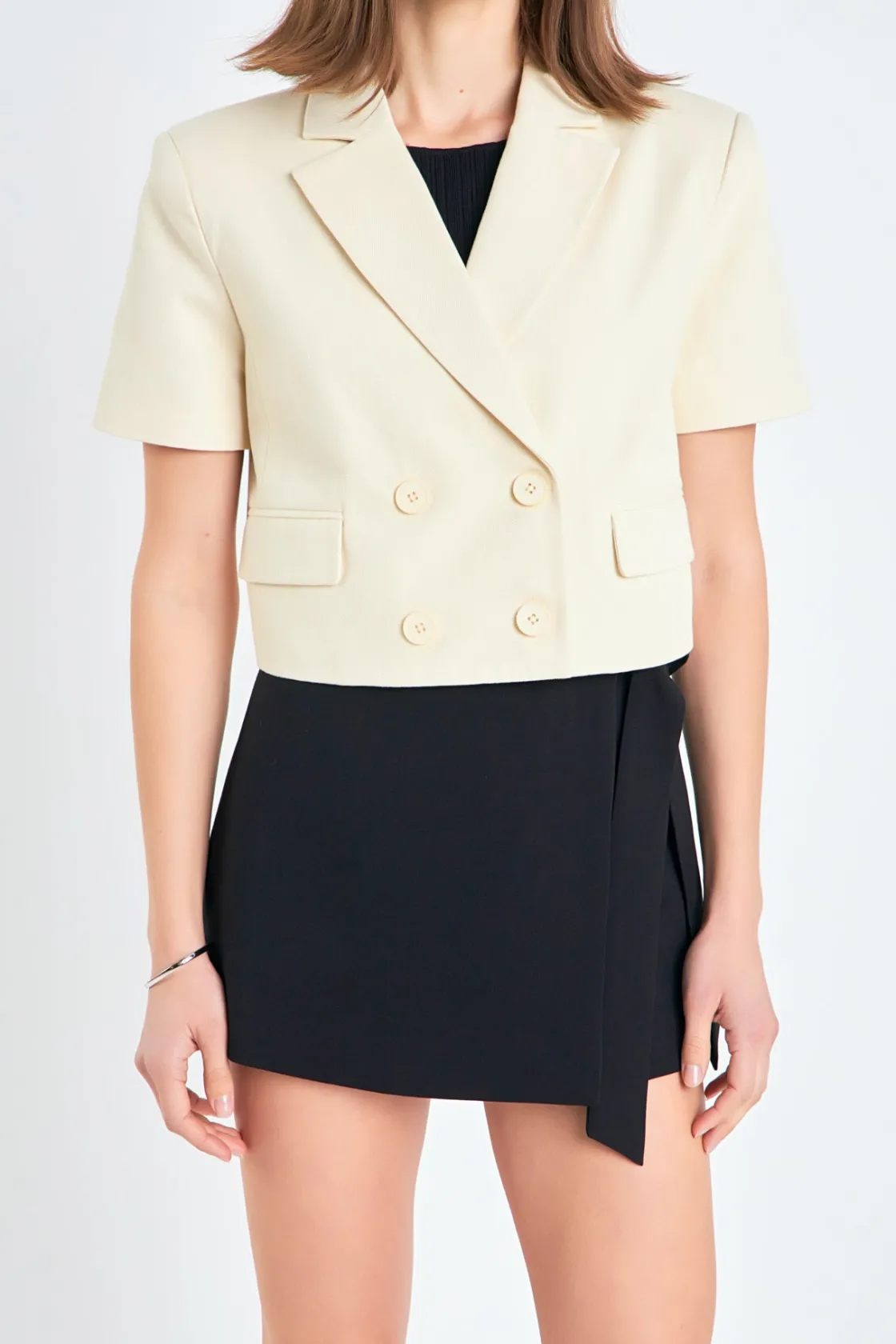 english_factory__short_sl_5.webp ENGLISH FACTORY Matching Sets | Jackets & Coats*- Short Sleeve Blazer