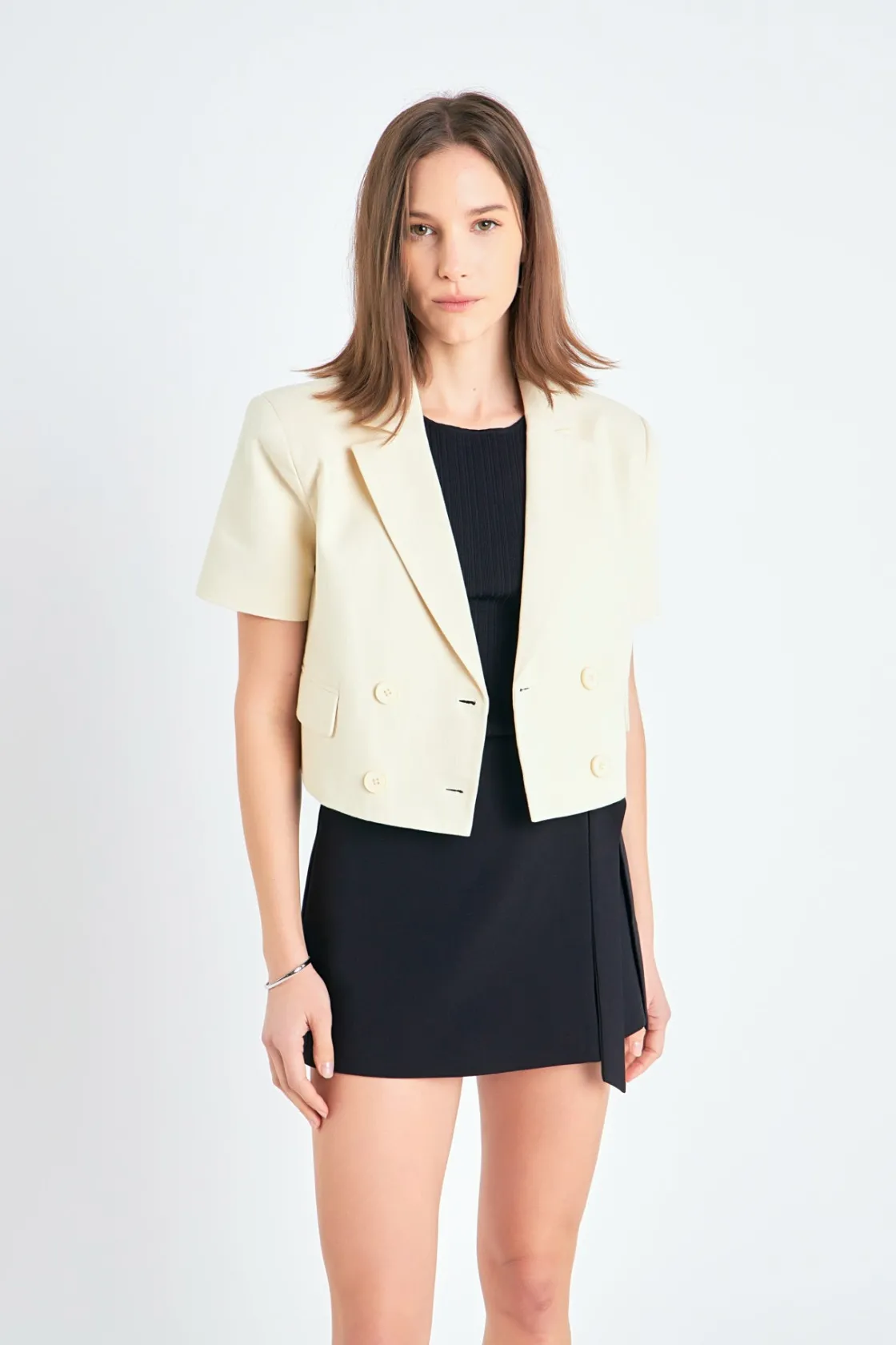 english_factory__short_sl_8.webp ENGLISH FACTORY Matching Sets | Jackets & Coats*- Short Sleeve Blazer