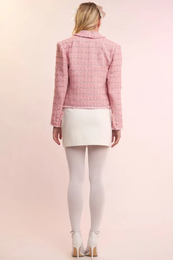 ENGLISH FACTORY Matching Sets | Blazers*- Single-Breasted Tweed Blazer PINK