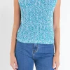 ENGLISH FACTORY Sweaters & Knits | Tops*- Sleeveless Ribbed Knit Sweater