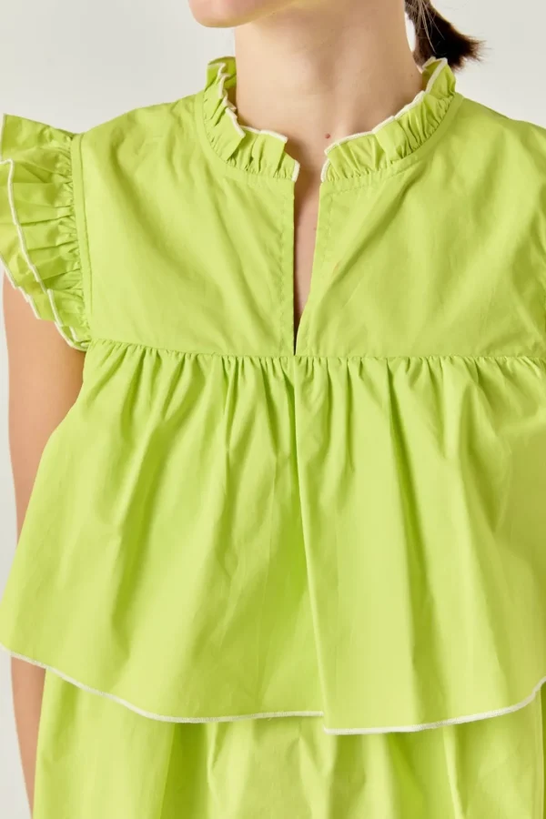 ENGLISH FACTORY Shirts & Blouses | Tops*- Sleeveless Tiered Top