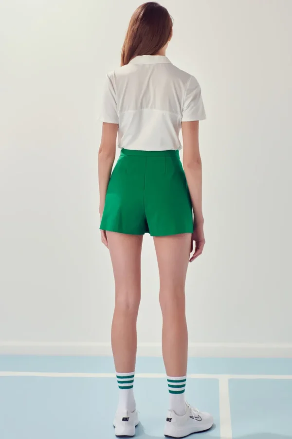 ENGLISH FACTORY Tops*- Sportswear Short Sleeve Stretched Top