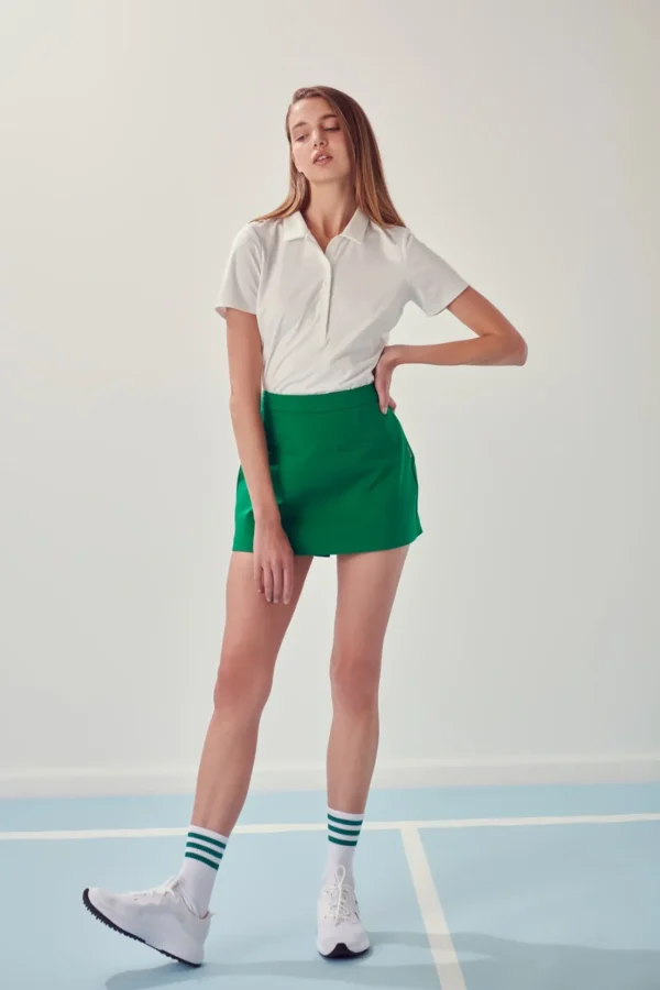 ENGLISH FACTORY Tops*- Sportswear Short Sleeve Stretched Top