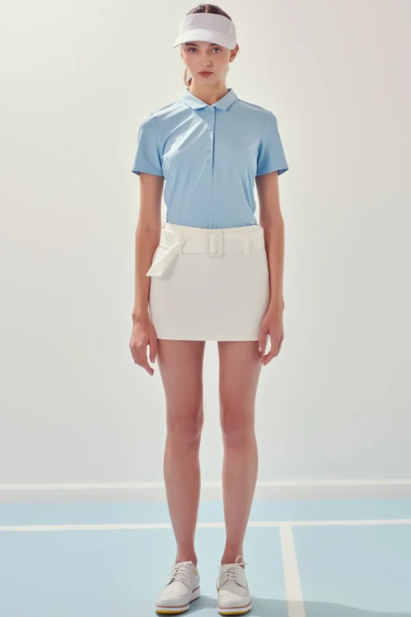 ENGLISH FACTORY Tops*- Sportswear Short Sleeve Stretched Top