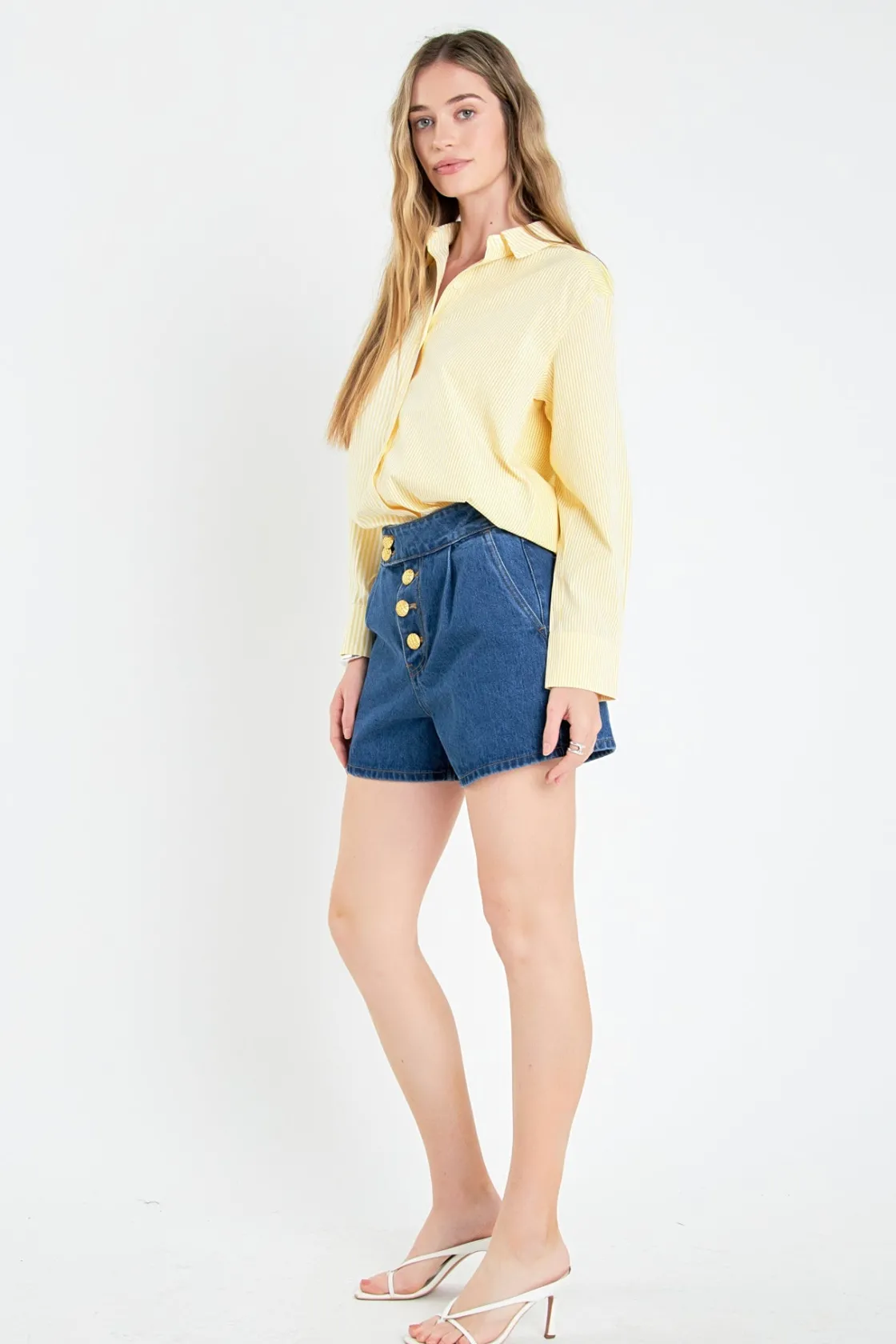 english_factory__stripe_c_1-2.webp ENGLISH FACTORY Shirts & Blouses | Tops*- Stripe Colorblock Shirts