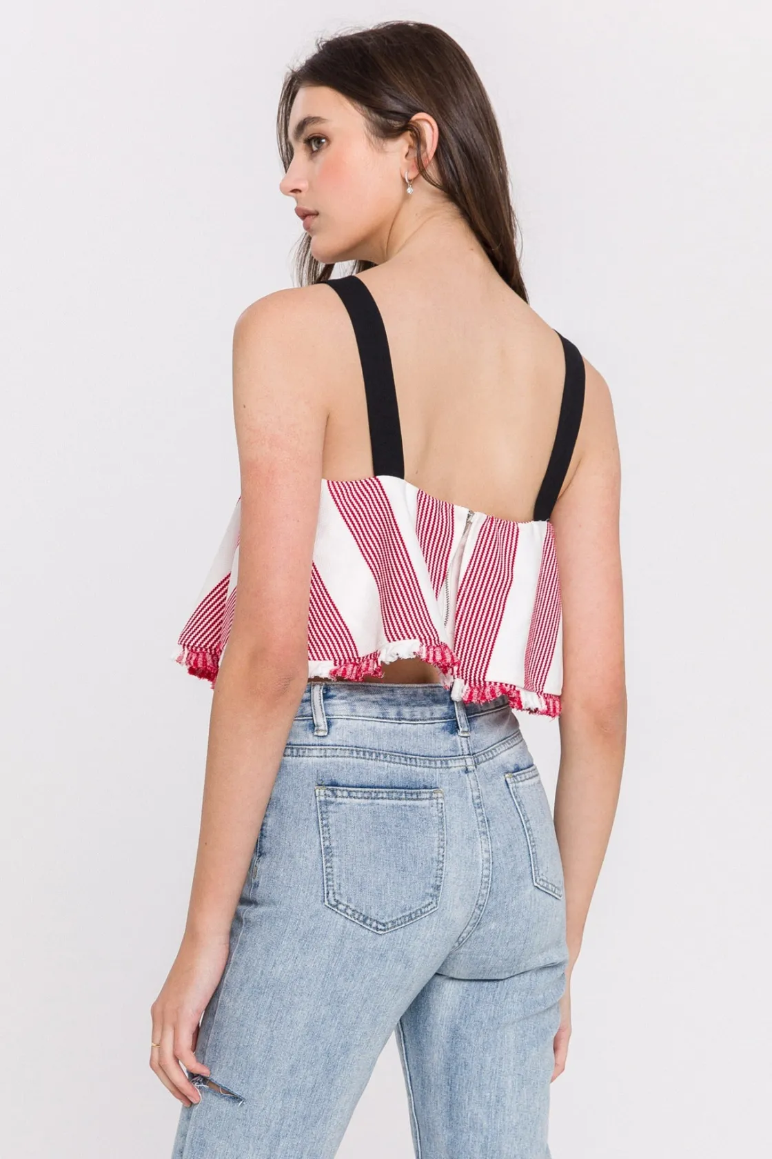 english_factory__stripe_c_10.webp ENGLISH FACTORY Tops*- Stripe Crop Top