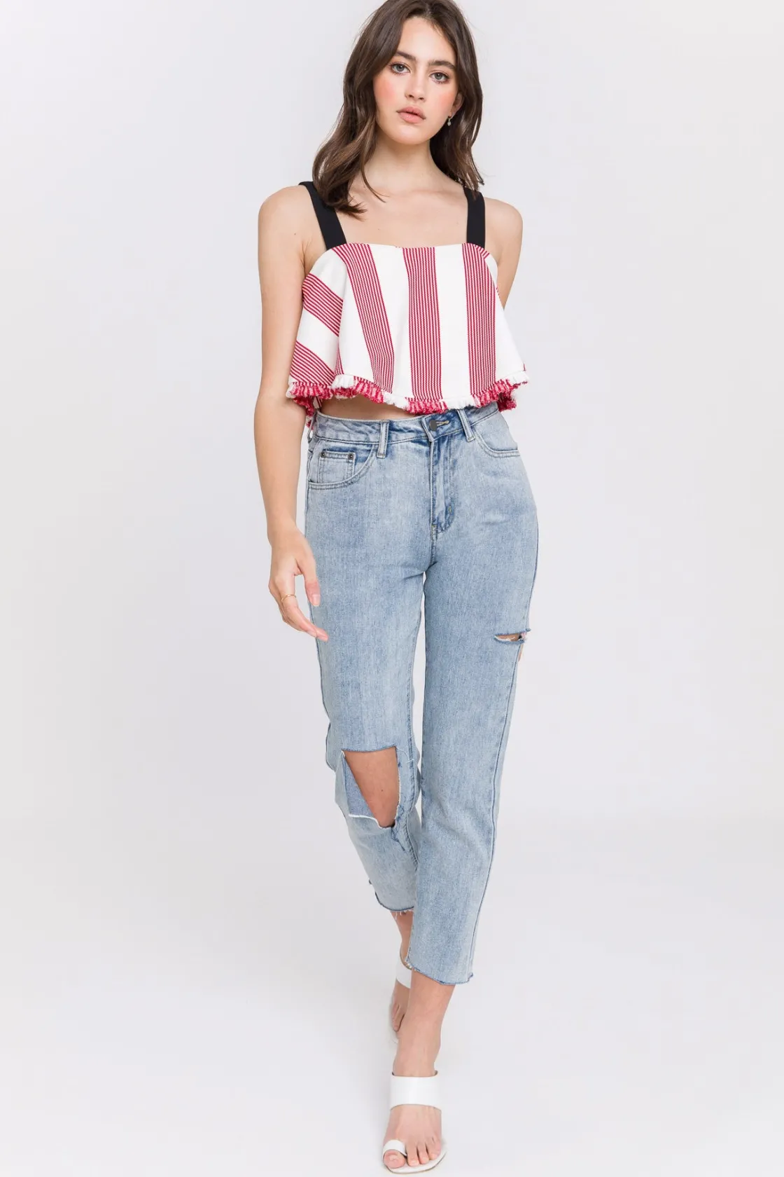 english_factory__stripe_c_4.webp ENGLISH FACTORY Tops*- Stripe Crop Top