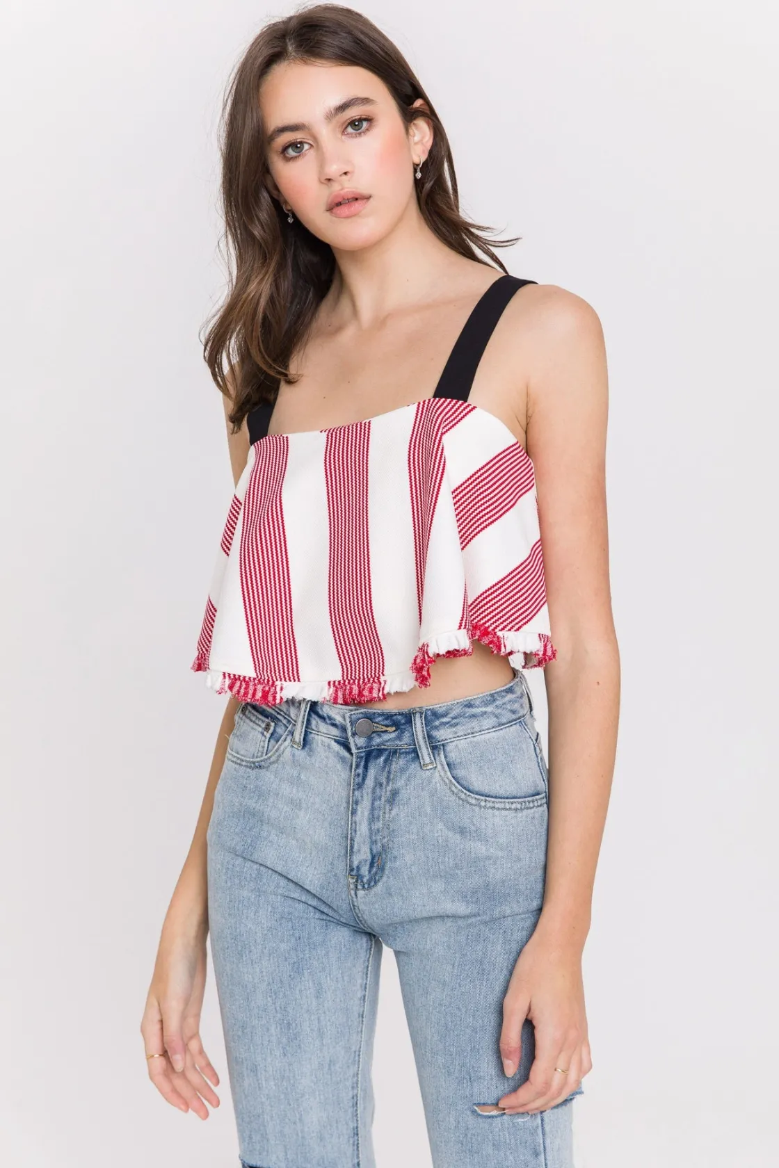 english_factory__stripe_c_5.webp ENGLISH FACTORY Tops*- Stripe Crop Top