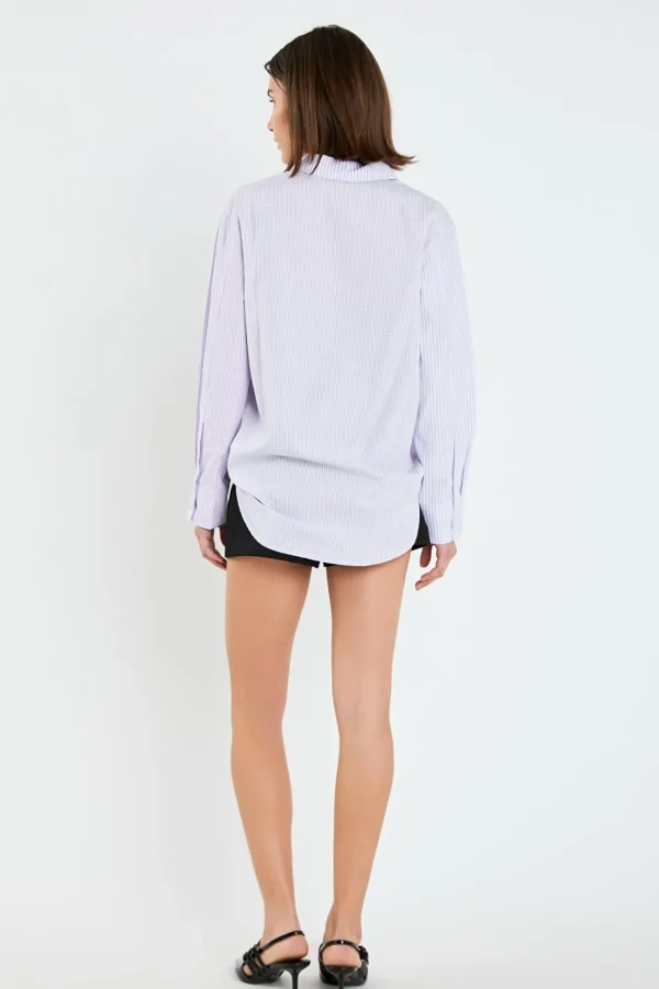 ENGLISH FACTORY Shirts & Blouses | Tops*- Stripe Colorblock Shirts
