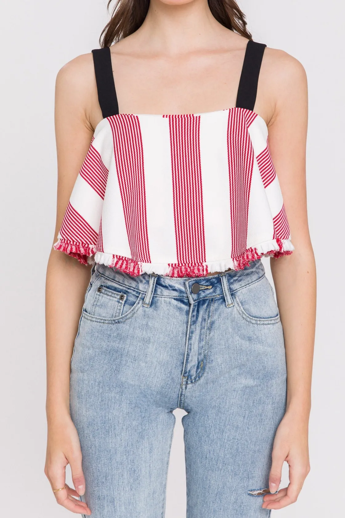 english_factory__stripe_c_7.webp ENGLISH FACTORY Tops*- Stripe Crop Top