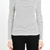 ENGLISH FACTORY Sweaters & Knits | Tops*- Stripe Knit Sweater CREAM/BLACK