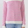 ENGLISH FACTORY Sweaters & Knits*- Stripe Long Sleeve Sweater WHITE/PINK