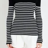 ENGLISH FACTORY Sweaters & Knits | Tops*- Stripe Long Sleeve Knit Top