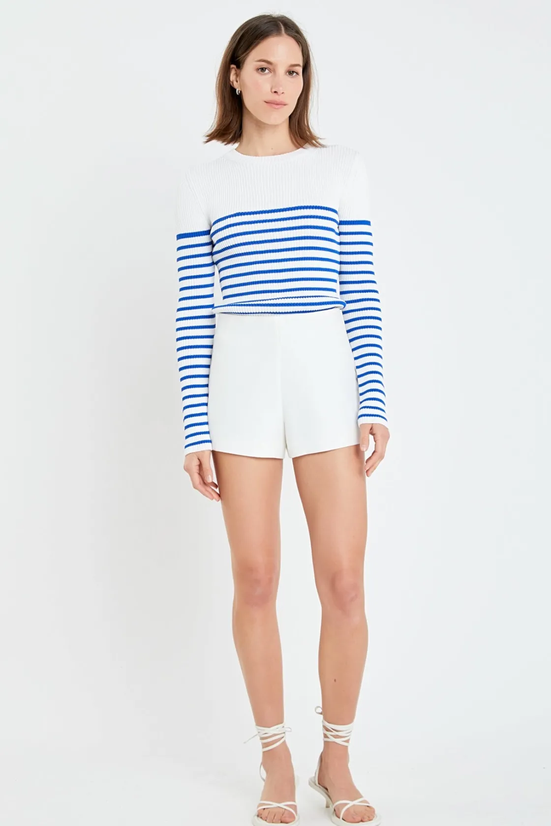 english_factory__stripe_l_4.webp ENGLISH FACTORY Sweaters & Knits | Tops*- Stripe Long Sleeve Knit Top
