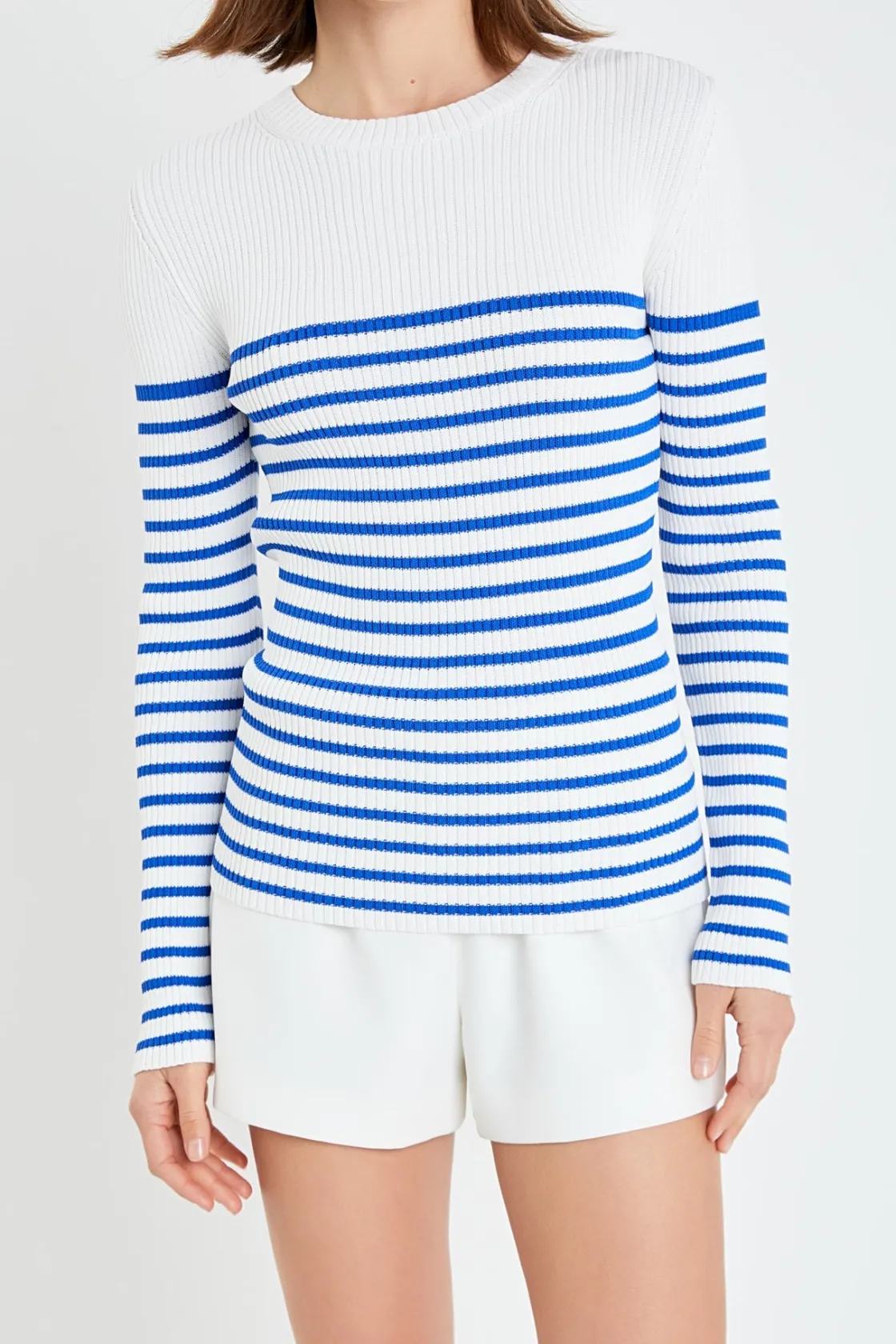 english_factory__stripe_l_5.webp ENGLISH FACTORY Sweaters & Knits | Tops*- Stripe Long Sleeve Knit Top