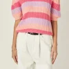 ENGLISH FACTORY Sweaters & Knits | Tops*- Stripe Mockneck Sweater
