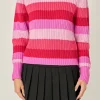 ENGLISH FACTORY Sweaters & Knits | Tops*- Stripe Mockneck Long Sleeve Sweater MULTI