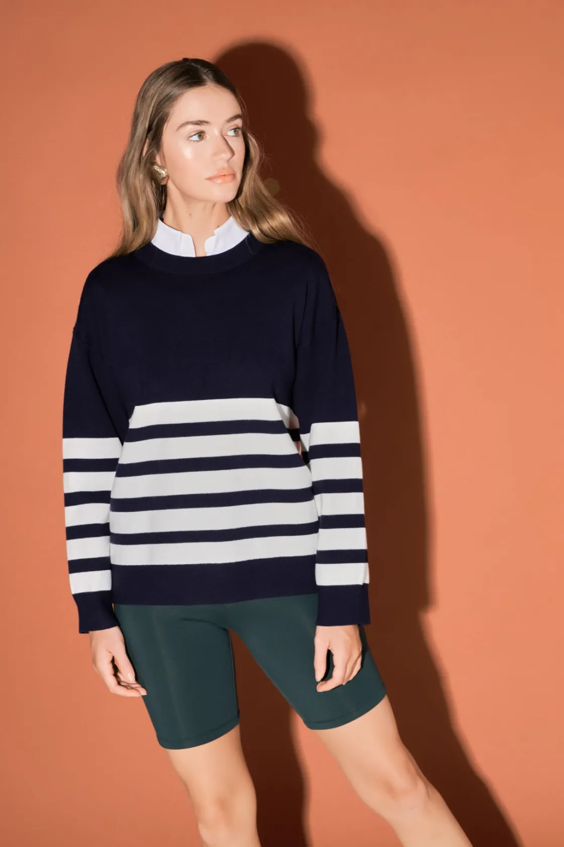 english_factory__stripe_r_3-3.webp ENGLISH FACTORY Sweaters & Knits | Tops*- Stripe Round Neck Sweater