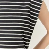 ENGLISH FACTORY Tops*- Stripe Sleeveless T-shirt