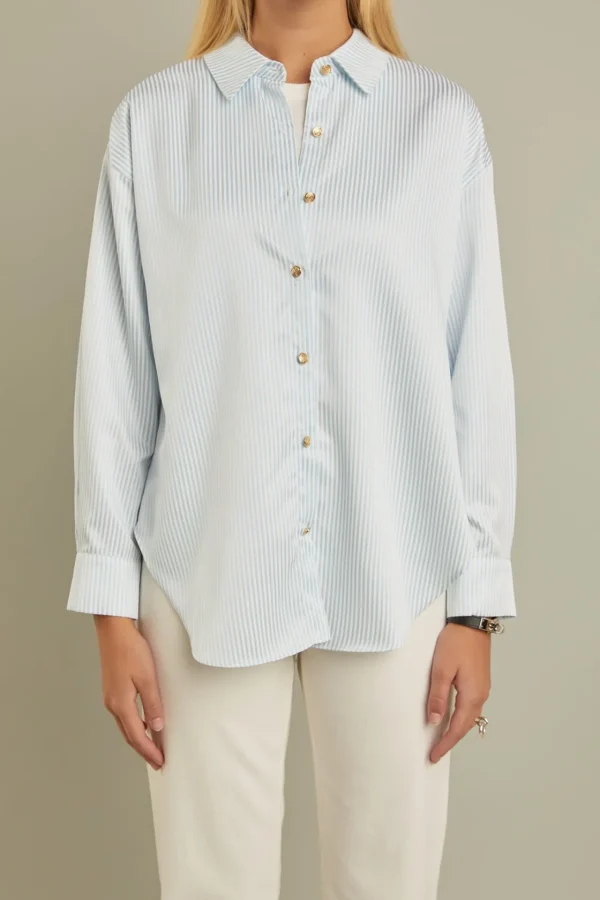 ENGLISH FACTORY Shirts & Blouses*- Stripe Shirt in BLUE