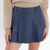 ENGLISH FACTORY Matching Sets | Tops*- Stripe Skort NAVY