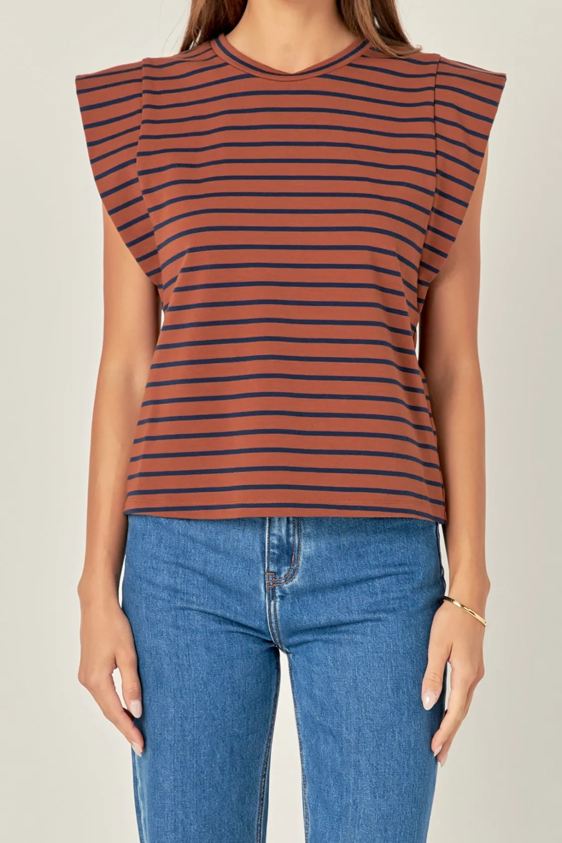english_factory__stripe_s_10.webp ENGLISH FACTORY Tops*- Stripe Sleeveless T-shirt