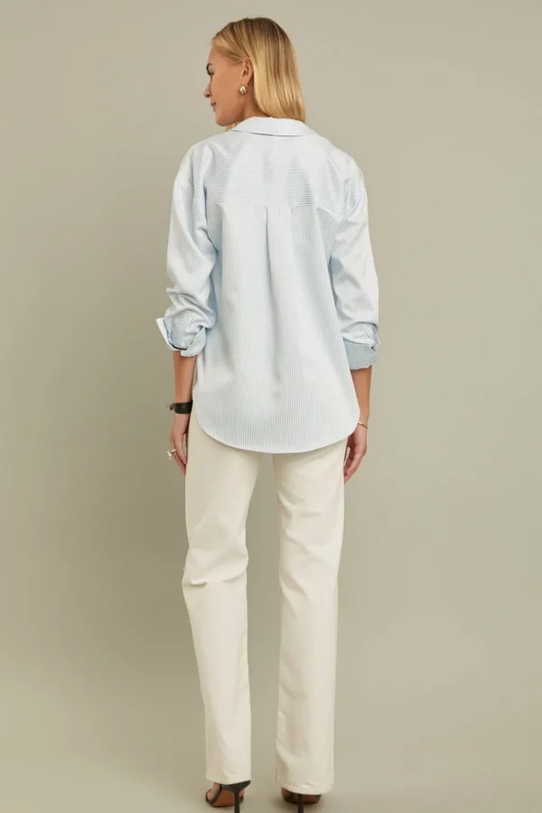ENGLISH FACTORY Shirts & Blouses*- Stripe Shirt in BLUE