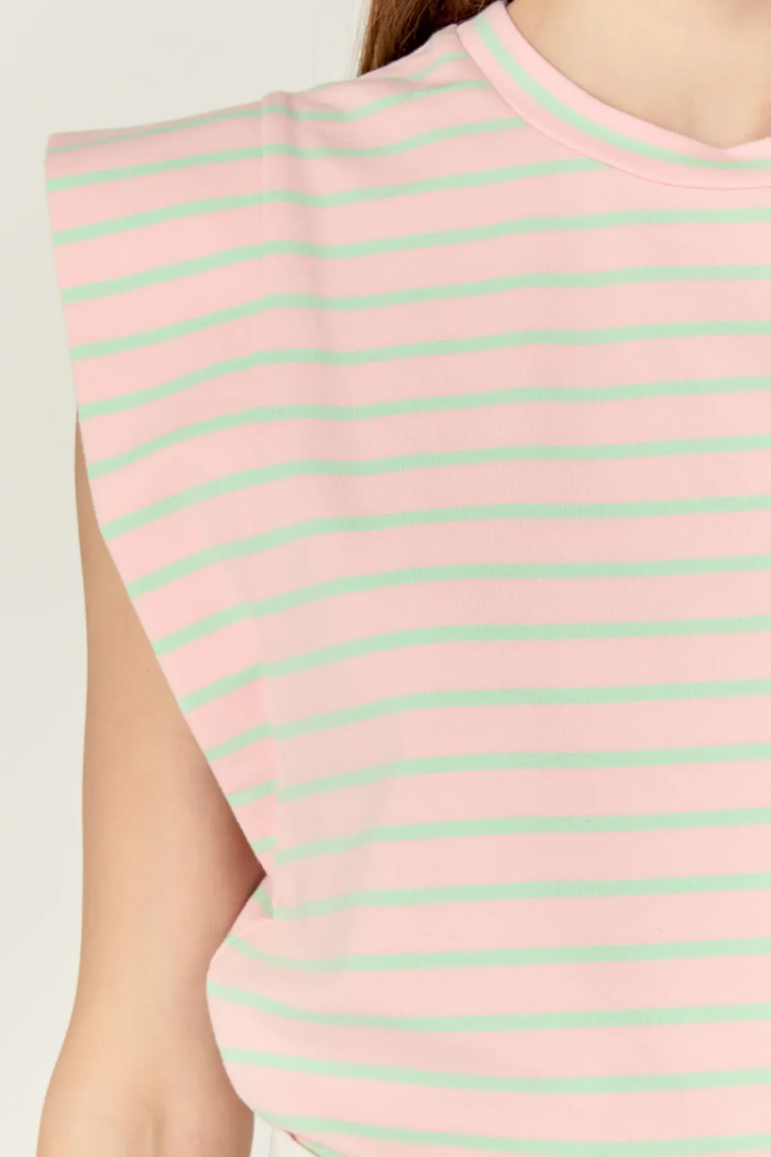 english_factory__stripe_s_5.webp ENGLISH FACTORY Tops*- Stripe Sleeveless T-shirt