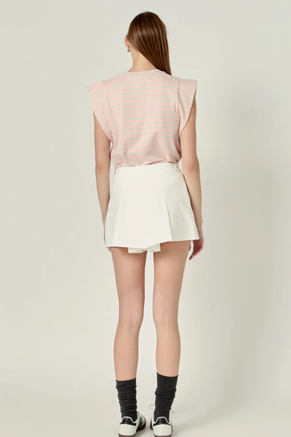 english_factory__stripe_s_7.webp ENGLISH FACTORY Tops*- Stripe Sleeveless T-shirt