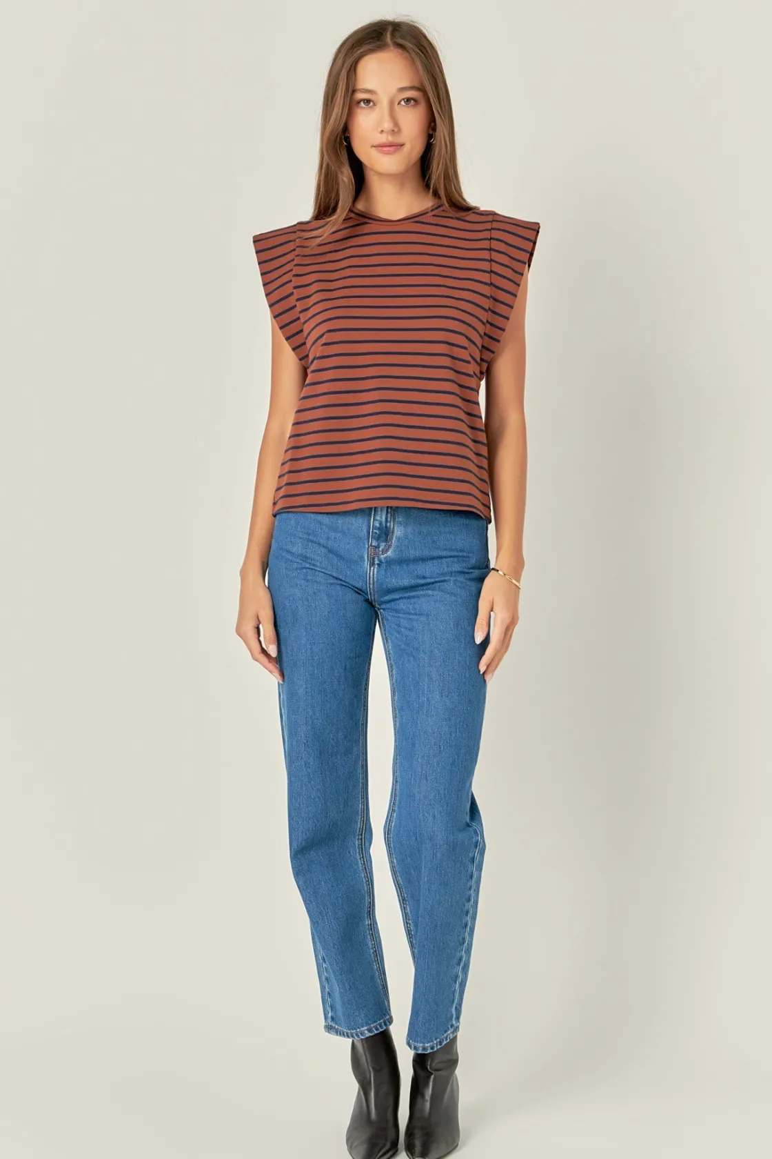 english_factory__stripe_s_9.webp ENGLISH FACTORY Tops*- Stripe Sleeveless T-shirt