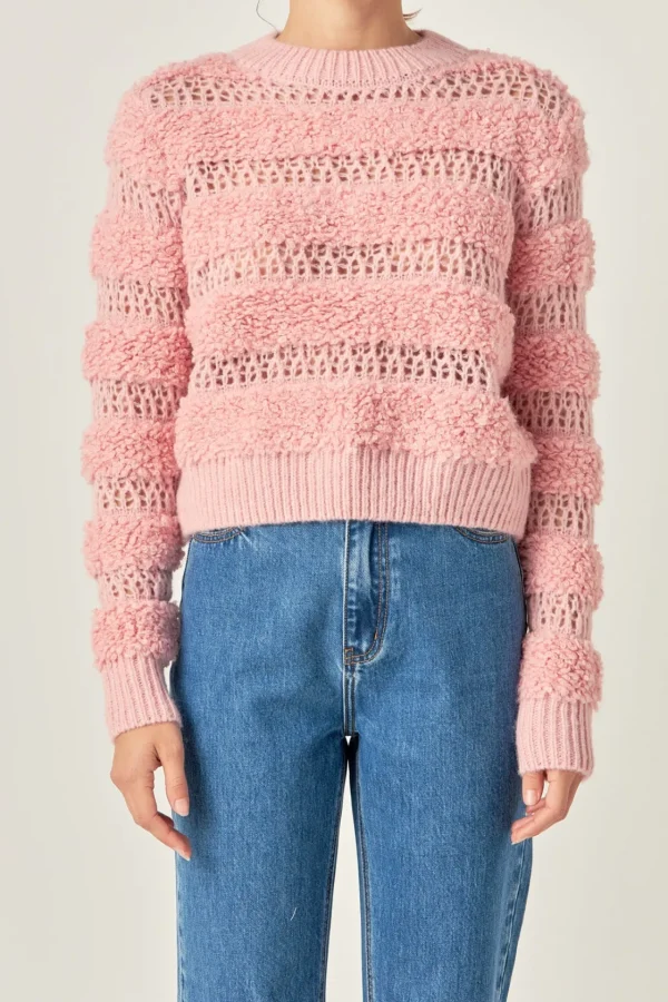 ENGLISH FACTORY Tops*- Stripe Top PINK