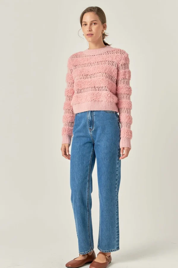 ENGLISH FACTORY Tops*- Stripe Top PINK