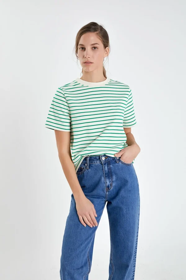 ENGLISH FACTORY Tops*- Stripe T-shirt