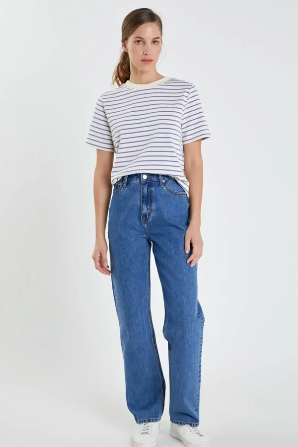 ENGLISH FACTORY Tops*- Stripe T-shirt